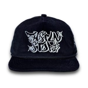 Topi Corduroy Pria Bordir Keren