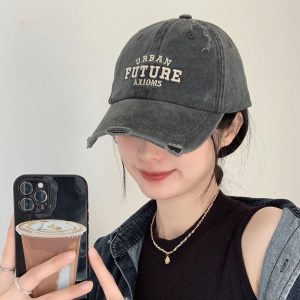 Topi Baseball Casual Ripped Style – Navy