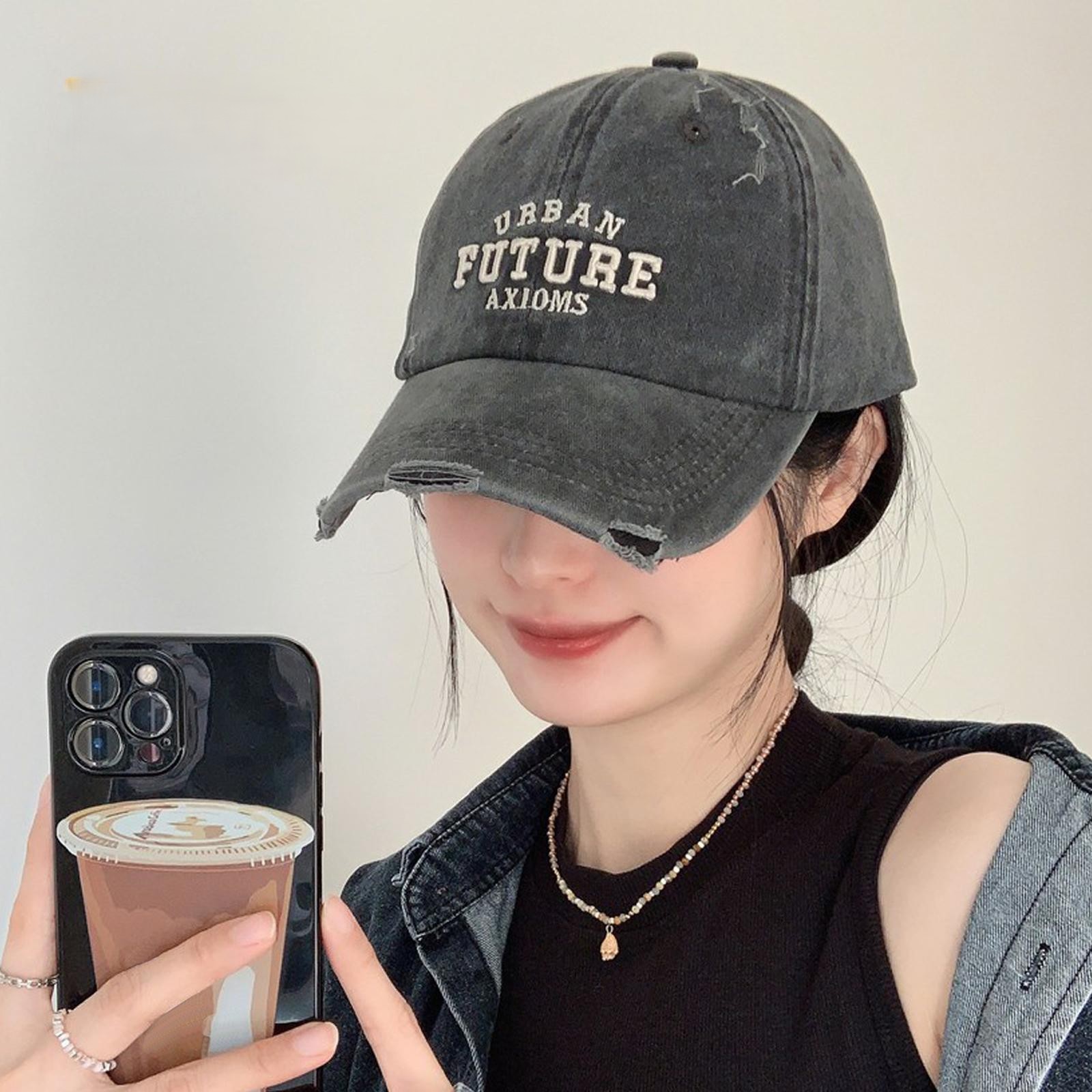 Topi Baseball Casual Ripped Style – Navy